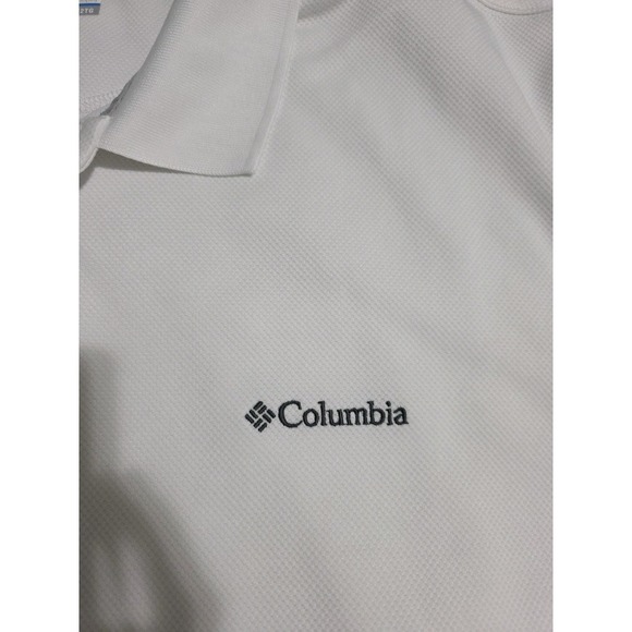 COLUMBIA OMNI-SHADE XXL Men's S/S Vented Polyester Shirt White - Picture 3 of 5